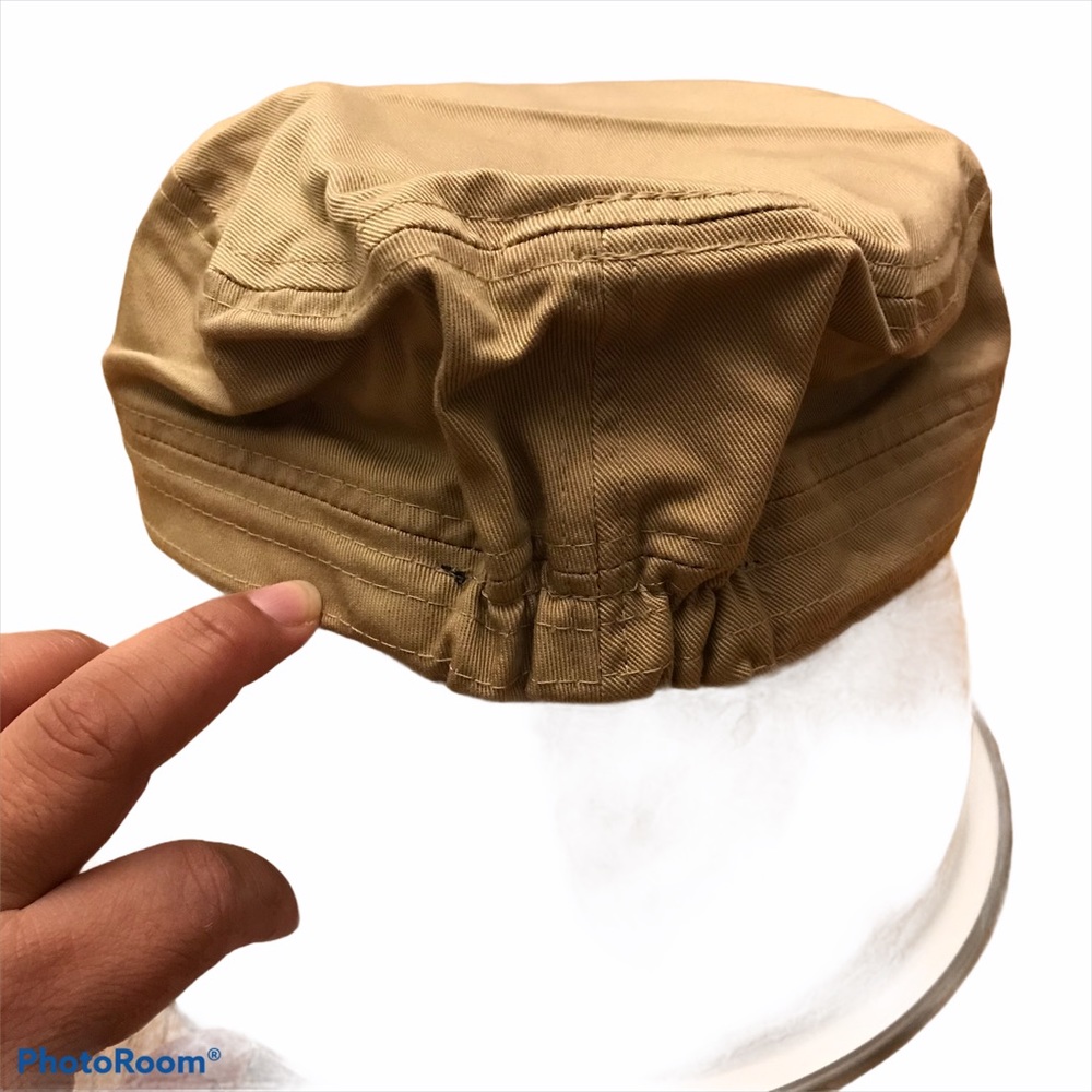 KBETHOS Cadet Cap rhinestone Vintage  Brown - Picture 2 of 6